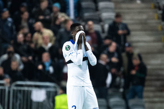 Joseph Okumu of Gent looks dejected