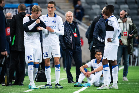 Players of Gent look dejected