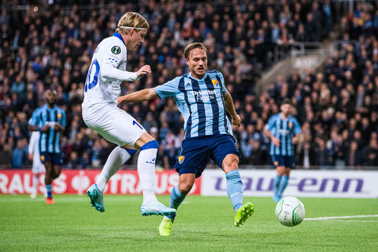 Jens Petter Hauge of Gent and Pierre Bengtsson of