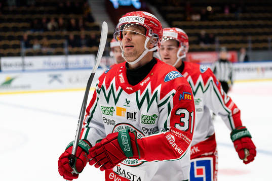 Frölundas Nicklas Lasu jublar