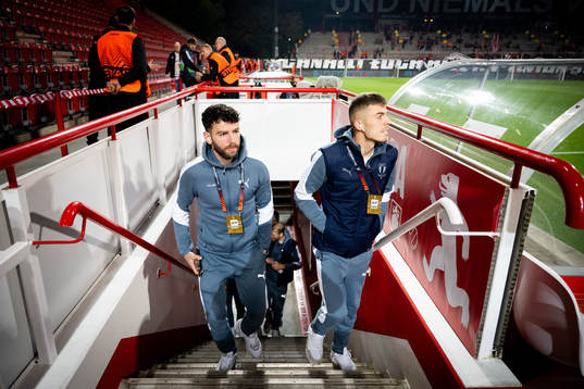 Erdal Rakip and Patriot Sejdiu of Malmö FF
