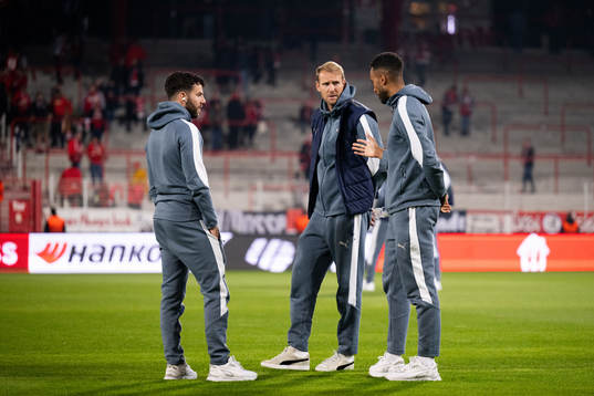 Erdal Rakip, Ola Toivonen and Isaac Kiese Thelin of Malmö