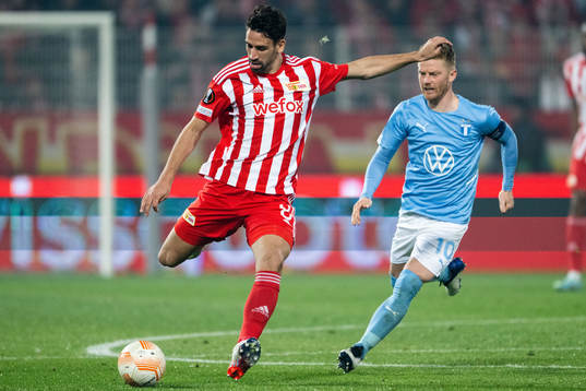 u8+of Union Berlin and Anders Christiansen of Malmö FF