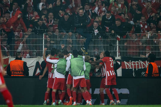 Players of Union Berlin celebrate