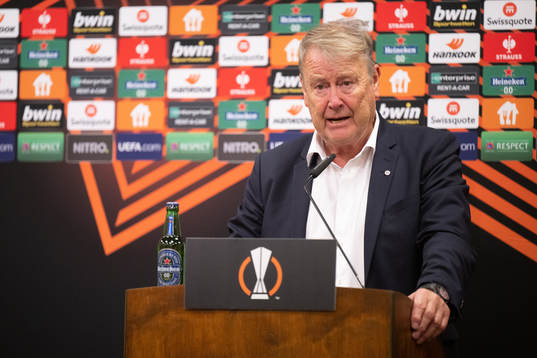 Head coach Åge Hareide of Malmö FF