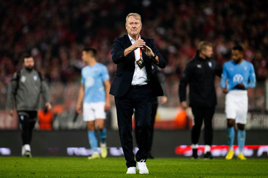 Head coach Åge Hareide of Malmö FF