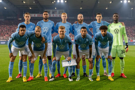 The starting eleven of Malmö FF