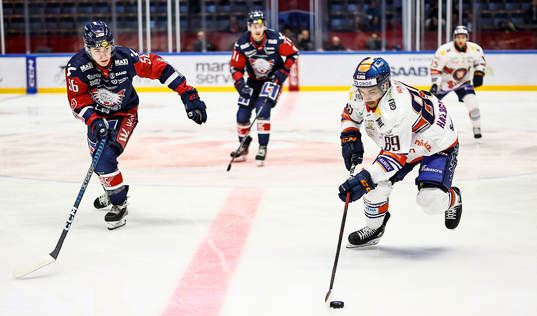 Linköpings Elias Sjöström och Växjös Jayden Halbgewachs
