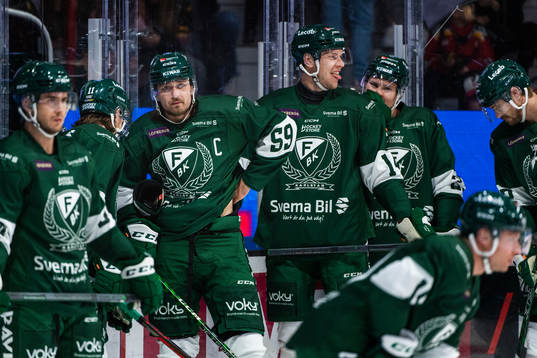 Färjestads Linus Johansson och Victor Ejdsell med