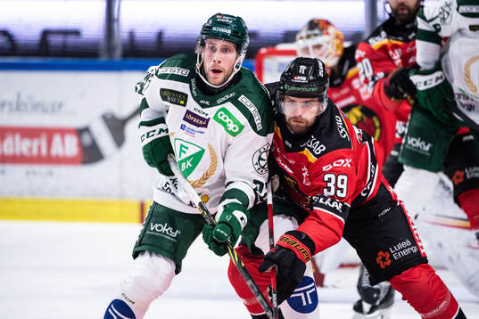Färjestads Per Åslund och Luleås Pontus Själin