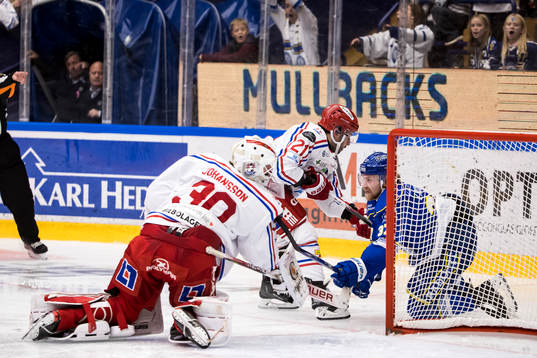 Leksands Anton Lindholm och Timrås Joseph Laleggia och