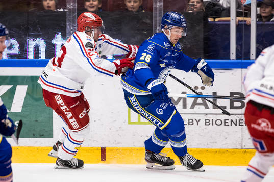 Timrås Jeremy Boyce-Rotevall och Leksands Patrik Noren