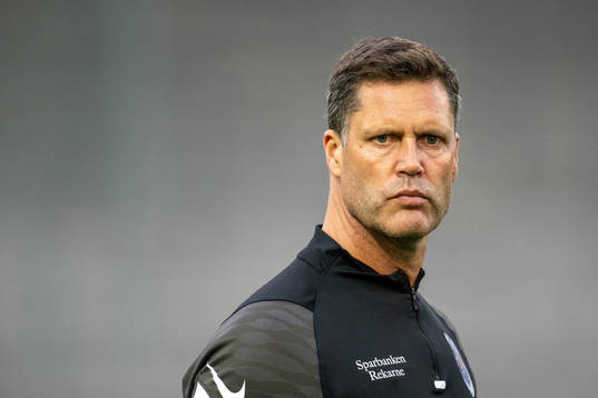 Eskilstuna Uniteds tränare Fredrik Bernhardsson