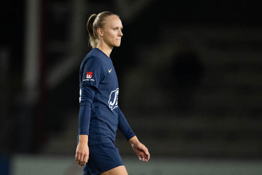 Eskilstuna Uniteds Emma Östlund deppar