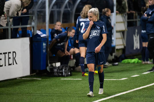 Eskilstuna Uniteds Lotta Ökvist deppar