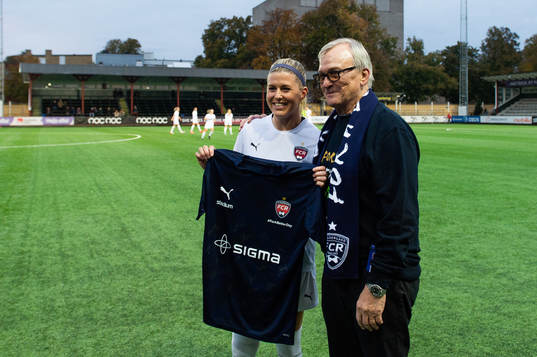 FC Rosengårds Olivia Schough och Tim Berglins pappa Cleas