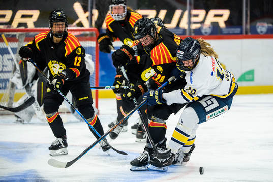 Brynäs Jenny Antonsson och HV71s Ariane Julien