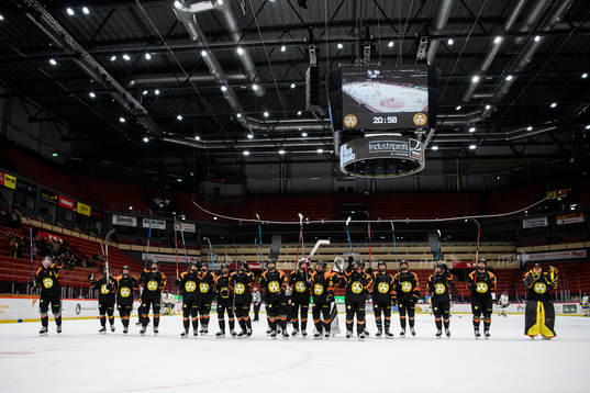 Brynäs spelare jublar