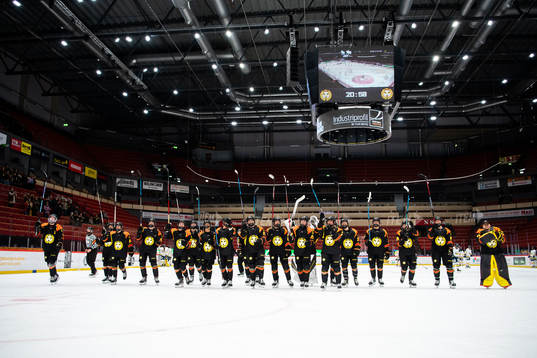 Brynäs spelare jublar