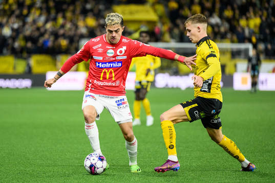 Degerfors Diego Campos och Elfsborgs Jacob Ondrejka