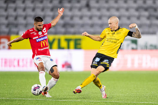 Degerfors Omar Faraj och Elfsborgs Sebastian Holmen