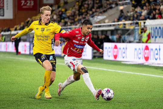 Elfsborgs Jeppe Møldrup Okkels och Degerfors Elyas