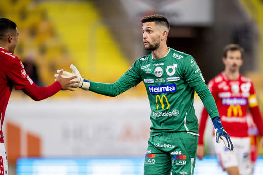 Degerfors målvakt Jeffrey Gal