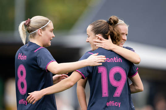 Malmö FFs spelare jublar