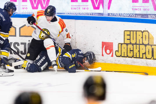 Brynäs David Sklenicka och HV71s Daniel Glad