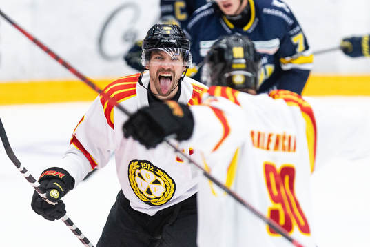 Brynäs Anton Rödin jublar