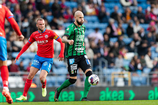 Helsingborgs Alexander Faltsetas och Varbergs Robin Simovic
