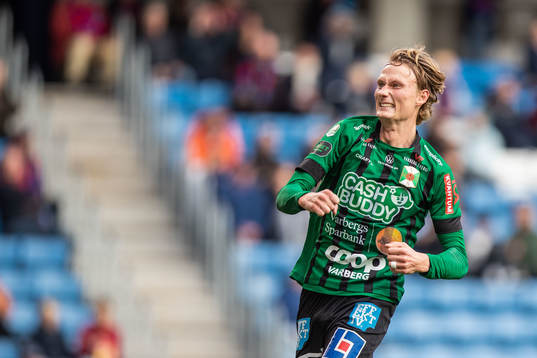 Varbergs Alexander Johansson jublar