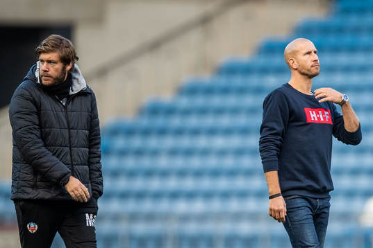 Assisterande tränare Max Linden  och tränare Mattias