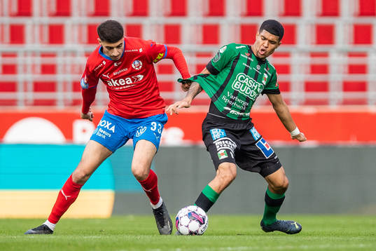 Helsingborgs Amar Muhsin och Varbergs Luke Le Roux