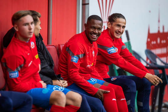 Helsingborgs Diego Cesar De Oliveira och Ervin Gigovic