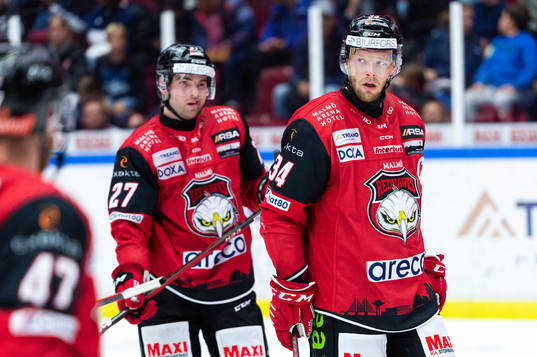 Malmö Redhawks Ponthus Westerholm och Carl Söderberg