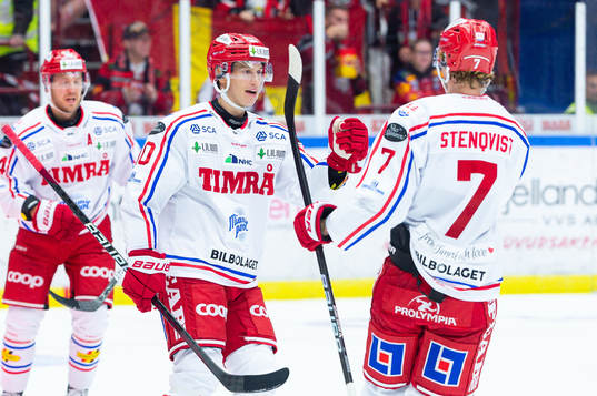 Timrås Robin Alvarez och Jakob Stenqvist jublar