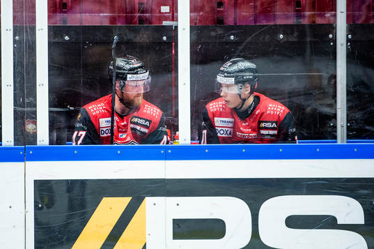Malmö Redhawks Joakim Ryan och William Von Barnekow i