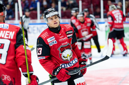 Malmö Redhawks Christoffer Forsberg deppar