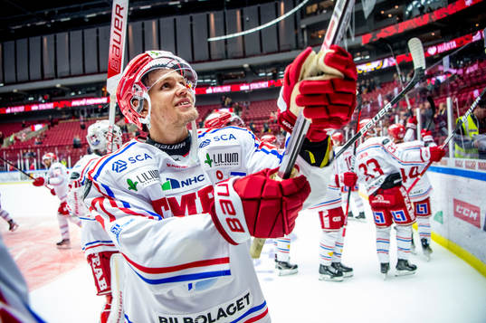 Timrås Anton Wedin jublar