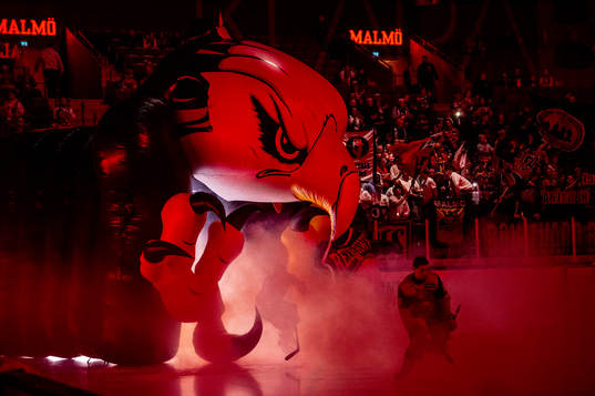 Malmö arena innan ishockeymatchen i SHL mellan Malmö