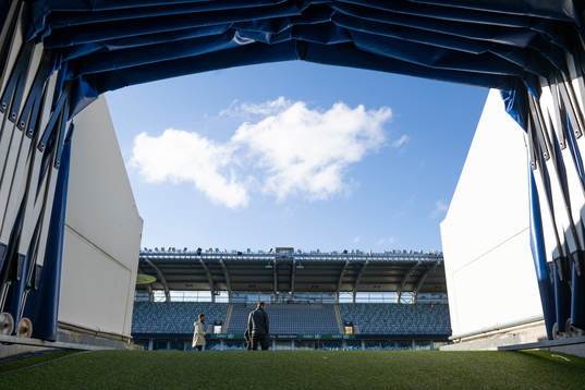 Gamla Ullevi innan fotbollsmatchen i Ettan södra mellan