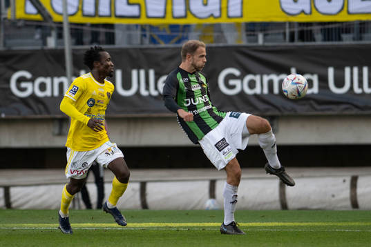 Falkenbergs Godwin Aguda och GAIS Gustav Lundgren