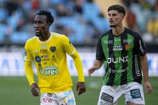 Falkenbergs Godwin Aguda och GAIS Emin Grozdanic