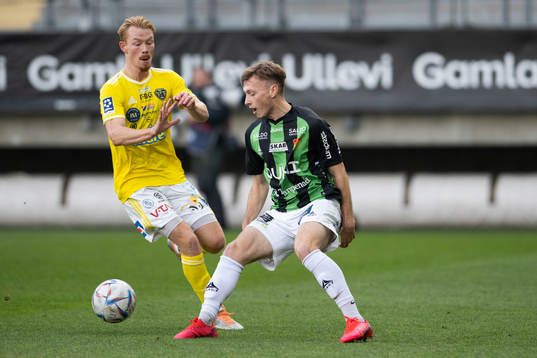 Falkenbergs Linus Borgström och GAIS Ben Morris