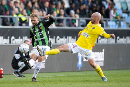 GAIS Gustav Lundgren och Falkenbergs Christoffer Carlsson