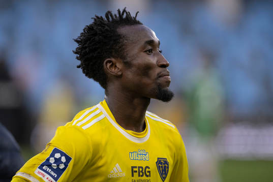 Falkenbergs Godwin Aguda jublar
