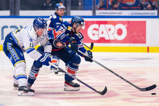Leksands Kalle Östman och Växjös Hugo Gustafsson
