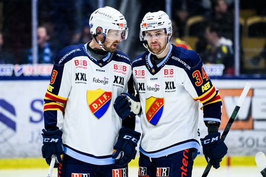 Djurgårdens Cameron Schilling och Daniel Brodin