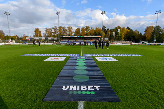 Finnvedsvallen före fotbollsmatchen i Allsvenskan mellan
